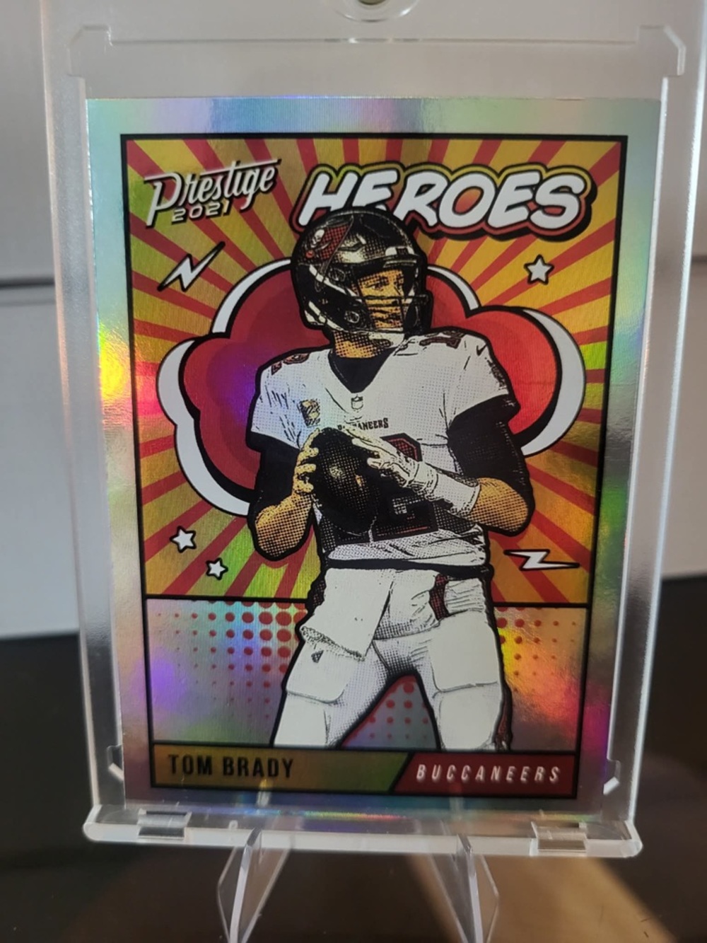 Panini Heroes Tom Brady - Red, Yellow, Black, White